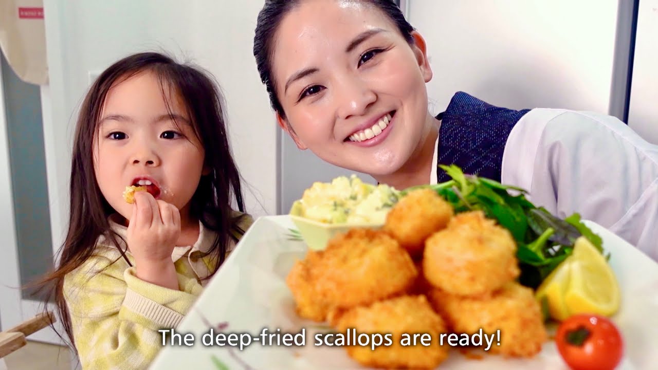 How to make Deep-fried Scallops with crispy panko | Japanese Food