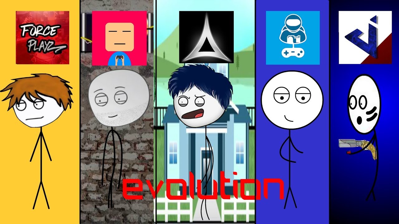 Evolution of stickman animations