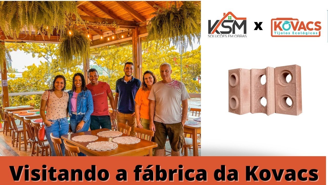 Visitando a Fábrica da  KOVACS Tijolos Ecológicos