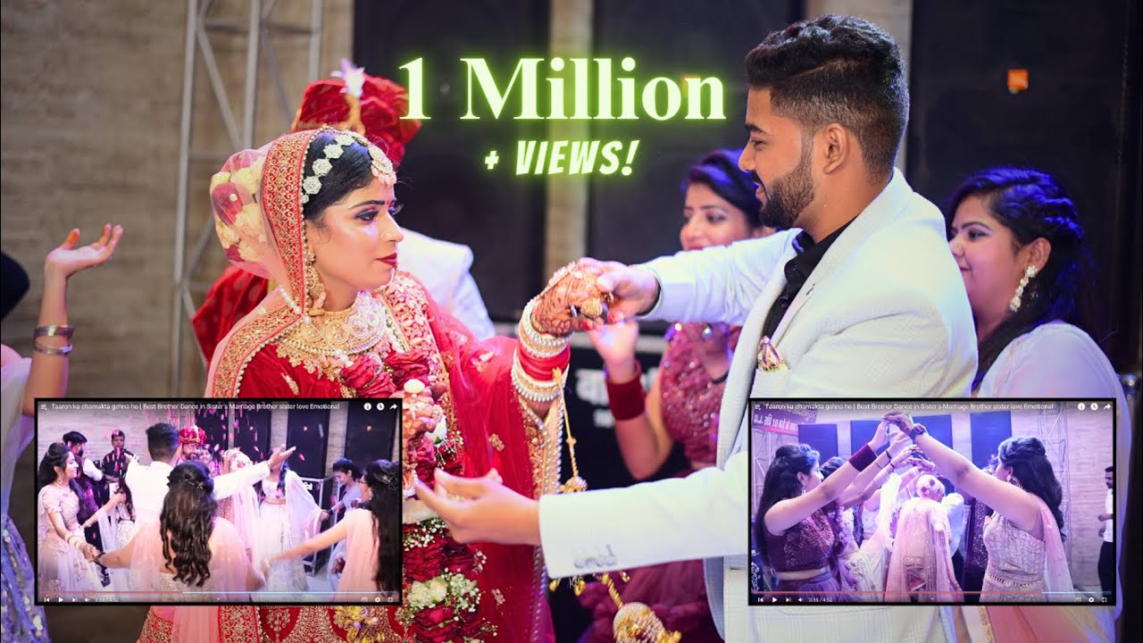 Taaron ka chamakta gehna ho | Best Brother Dance in Sister's Marriage Brother sister love Emotional
