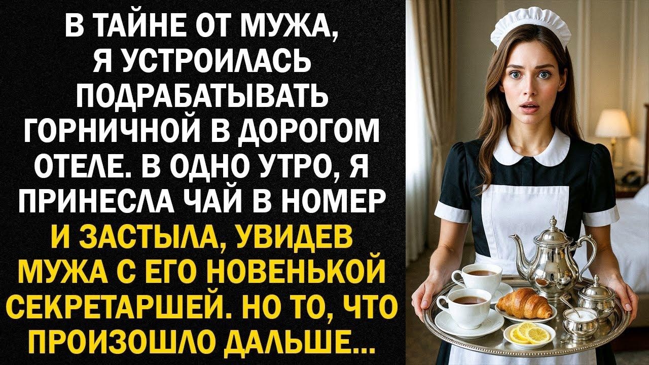 В тайне от мужа, я устроилась подрабатывать горничной в дорогом отеле  В одно утро, я принесла