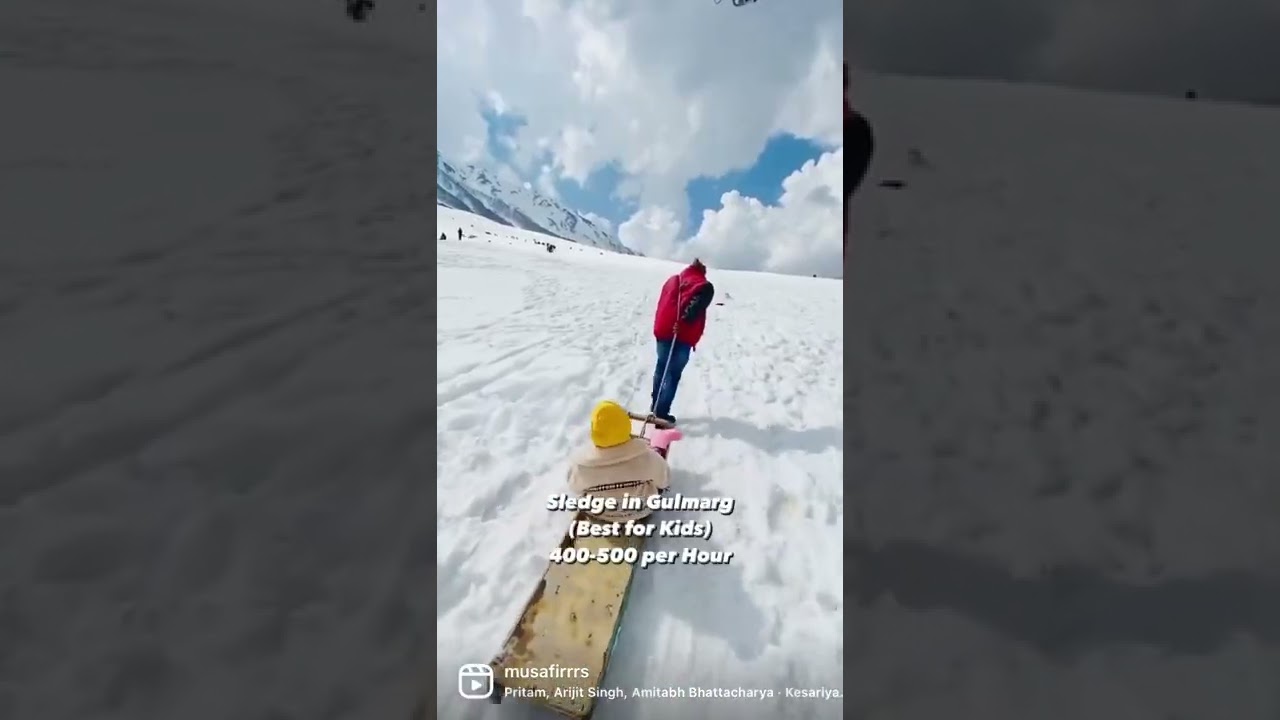 Things to do in gulmarg with prices. #budgettravel #adventure #kashmir #instagramID #musafirrrs