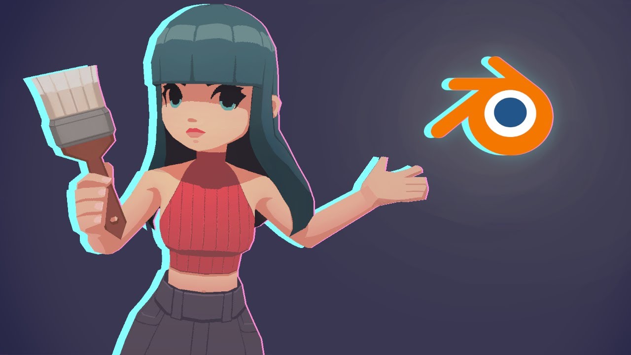 Como pintei essa personagem 3D