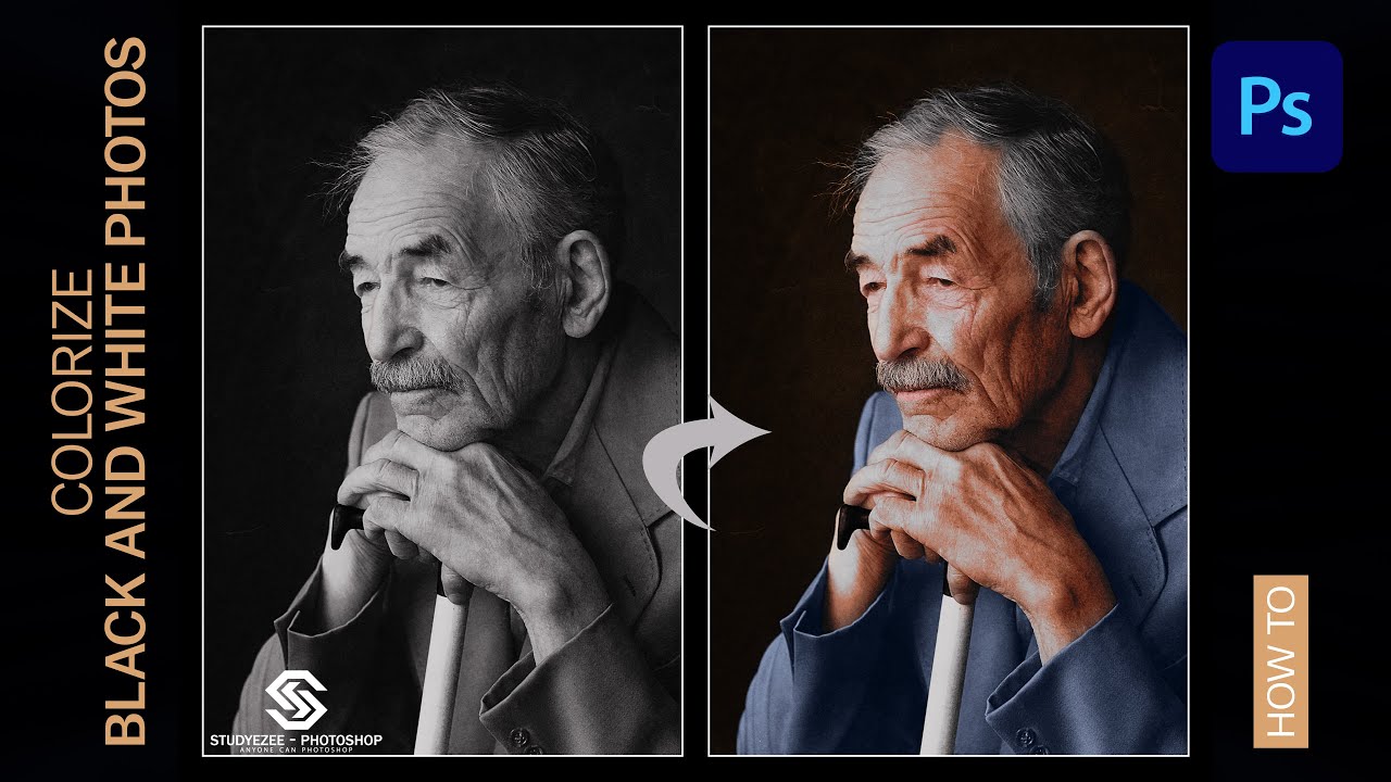 colorize black and white photos photoshop | colorize black and white photos@StudyezeePhotoshop