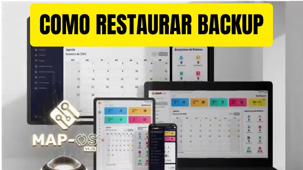 COMO RESTAURAR BACKUP DO MAPOS EM OUTRO PC, RESOLVENDO TODOS ERROS POSSÍVEIS