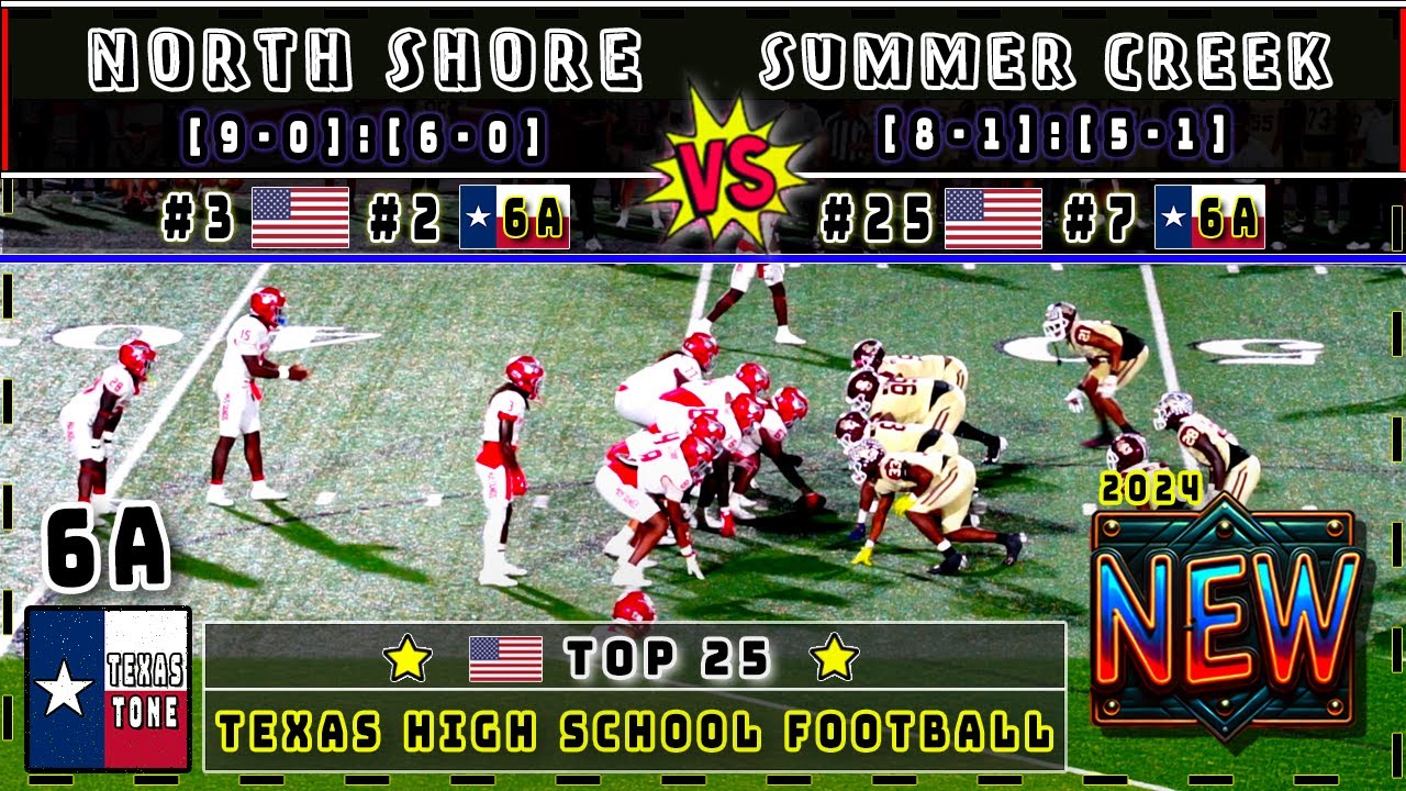 #2 North Shore vs #7 Summer Creek Football |  | [FULL GAME] [4K]