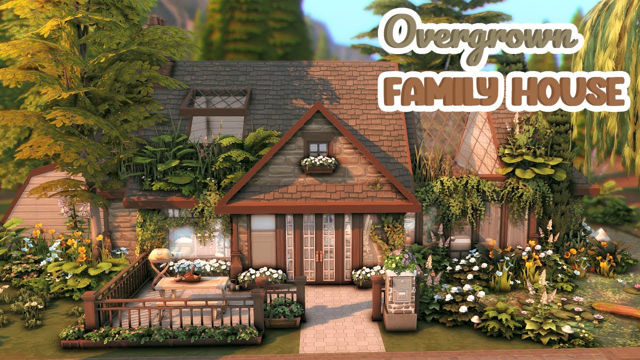 Overgrown Family House 🪴The Sims 4 Speed Build (No CC)