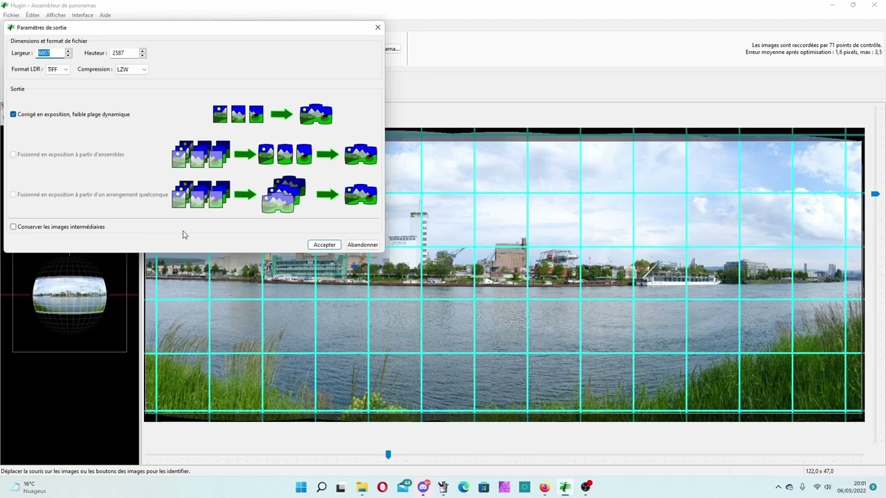 Créer un Panoramique - Tutoriel Hugin
