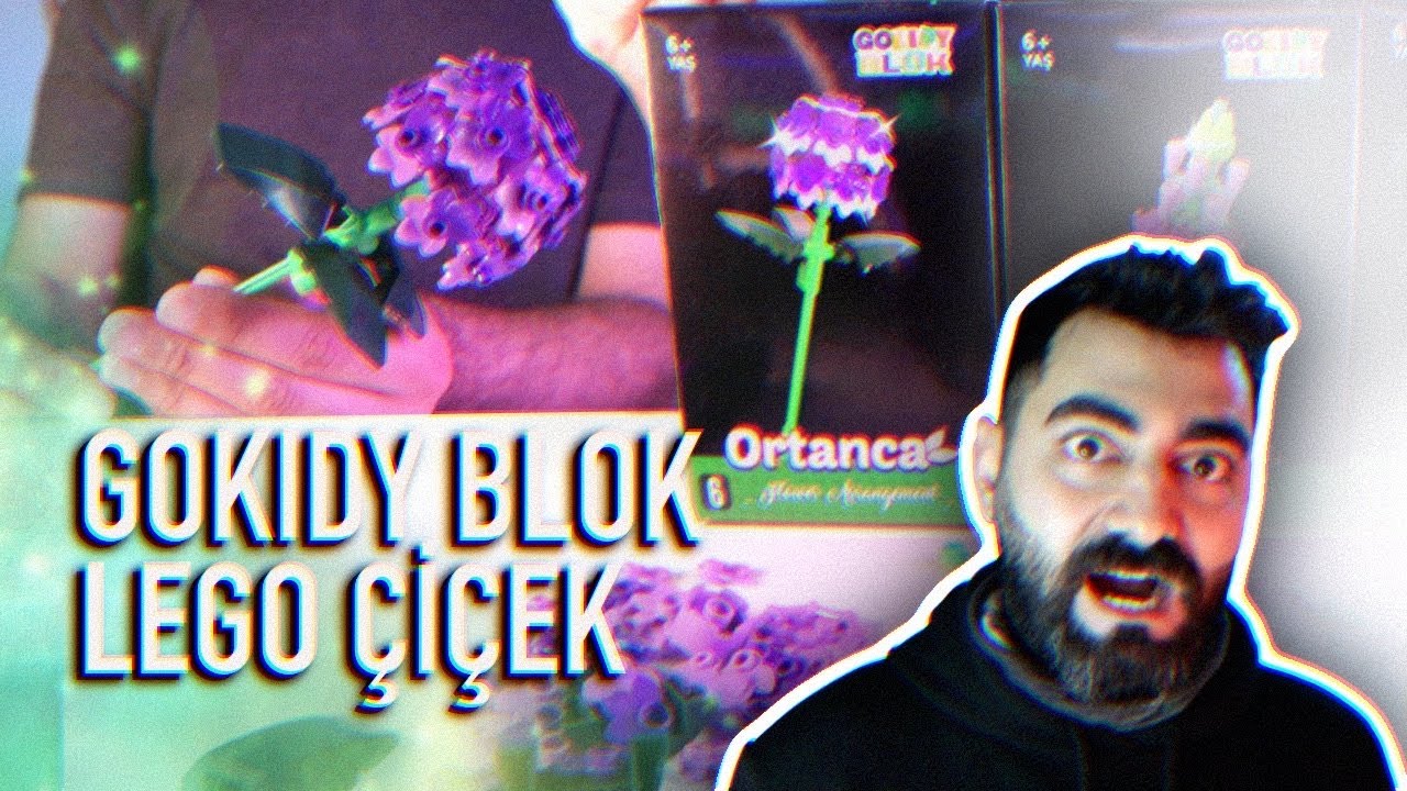 GOKIDY BLOK Lego Çiçek Serisinden Ortanca ‪@sokmarketler
