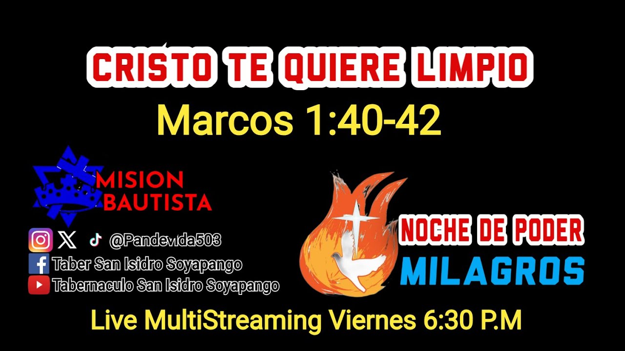 Cristo te quiere limpio Ps. Ulises Henriquez