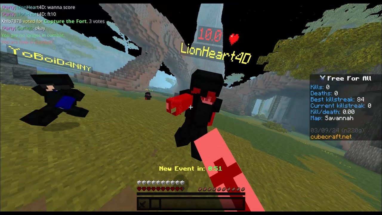 Cubecraft FFA part 17 (banned) :(
