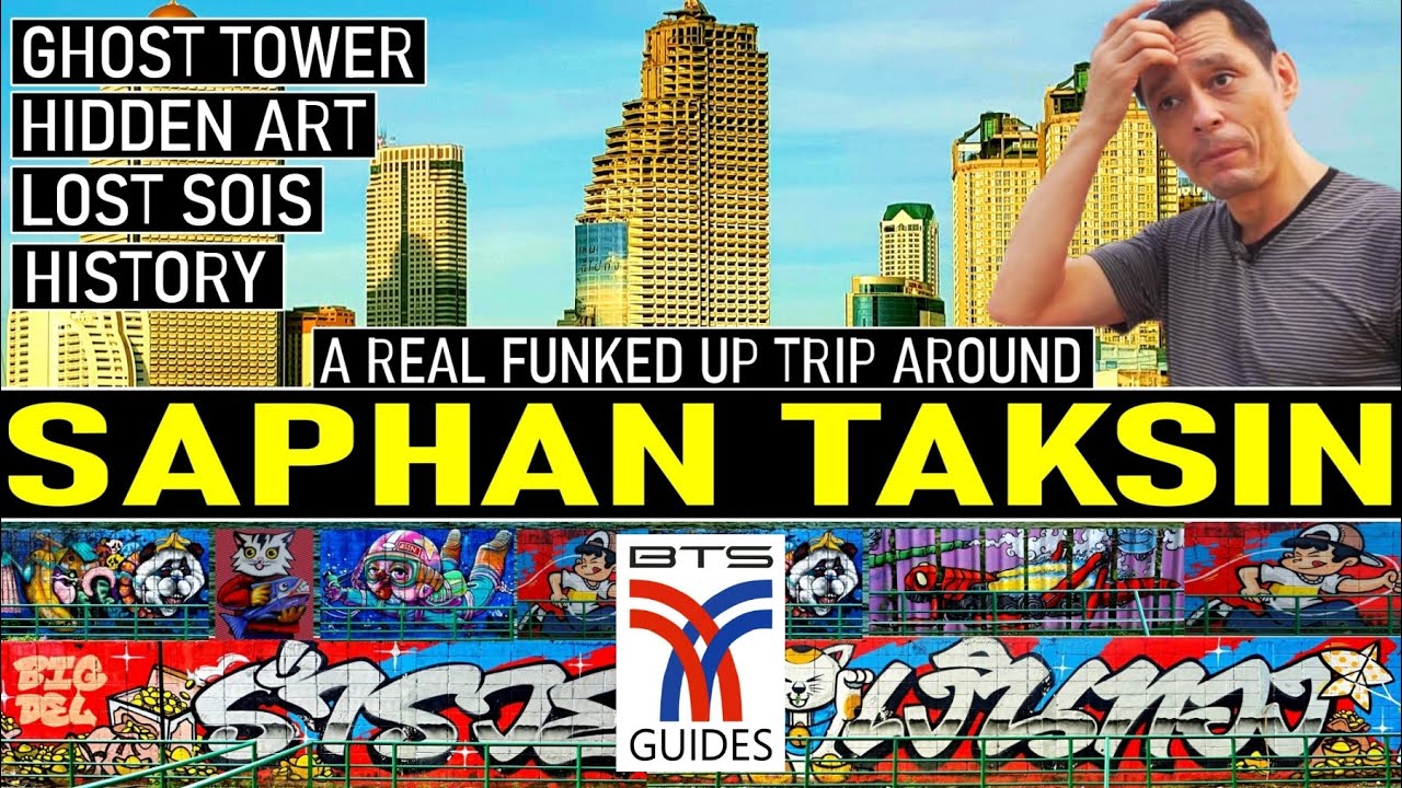 SAPHAN TAKSIN. Ghost Tower, Graffiti, Unexplored Bangkok, History. With an added Funk.soundtrack
