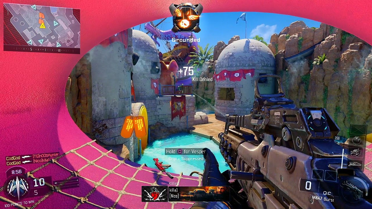 PLAY IN THE WATER SLIDES! Black Ops 3 