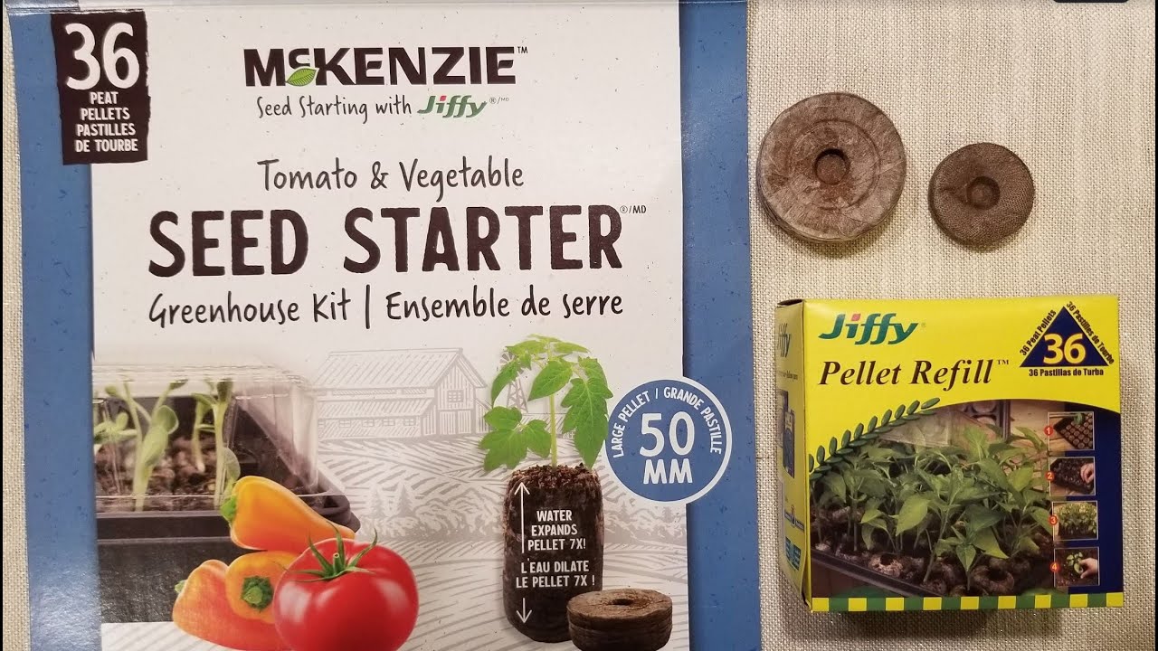 Starting seeds with Jiffy Peat Pellets (large and small pods)