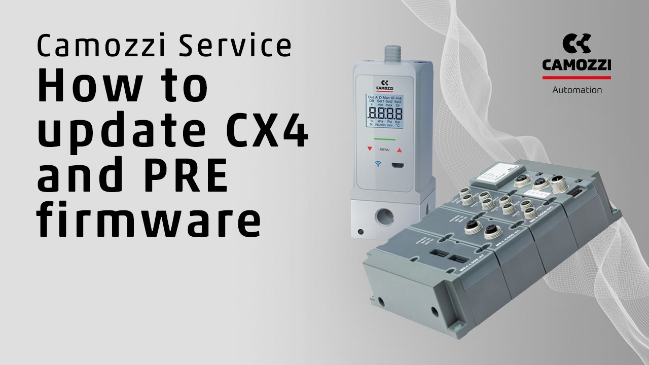 How to update CX4 and PRE firmware | Camozzi Service