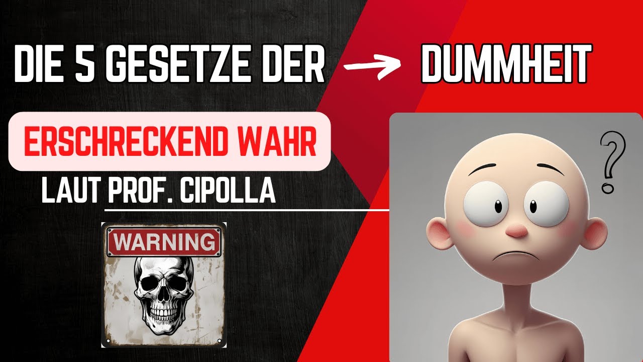 Die 5 Gesetze der Dummheit - erschreckend wahr, laut Professor Cipolla