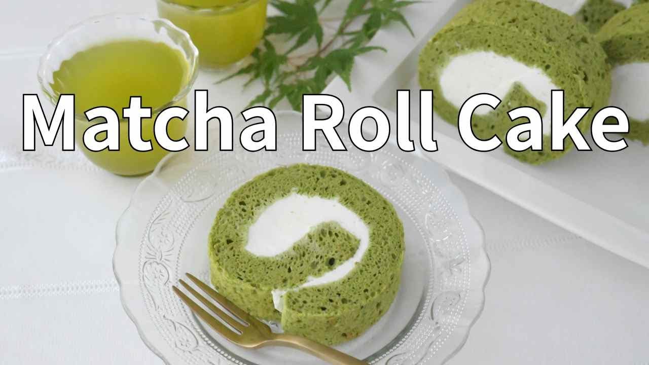 Dear Matcha Lovers ❤️ Matcha Roll Cake (Japanese-Style Swiss Roll) | Easy & Fluffy