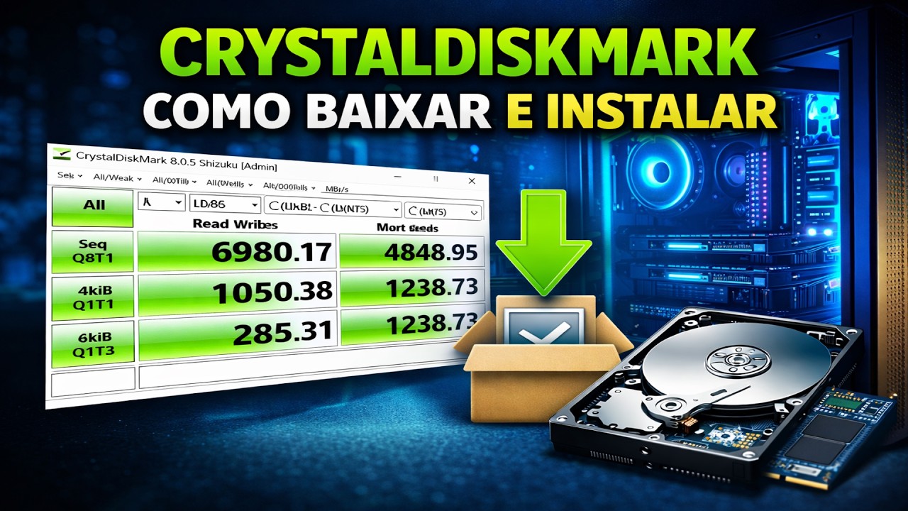 Como Baixar e Instalar CrystalDiskInfo e CrystalDiskMark 💻🛠️