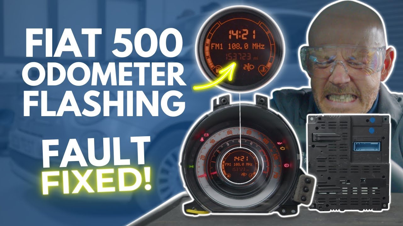 Мигает пробег Fiat 500 – Синий и я не работаю!
