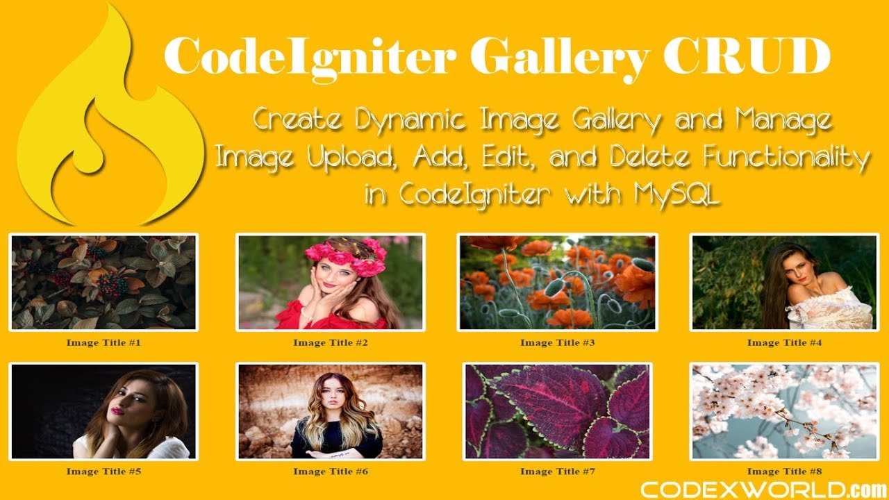 Image Gallery CRUD in CodeIgniter