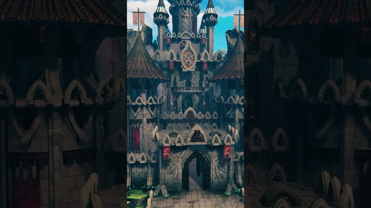 The world's smallest fantasy castle -  Valheim build #valheimbuilding #valheim #castle
