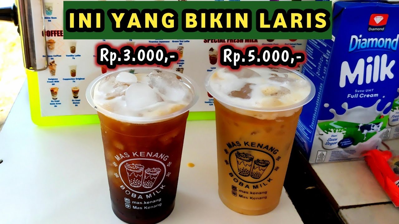 Es kopi susu kekinian || ide usaha minuman kekinian modal kecil