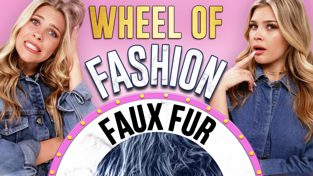FAUX FUR CHALLENGE?! Wheel of Fashion w/ Caci Twins