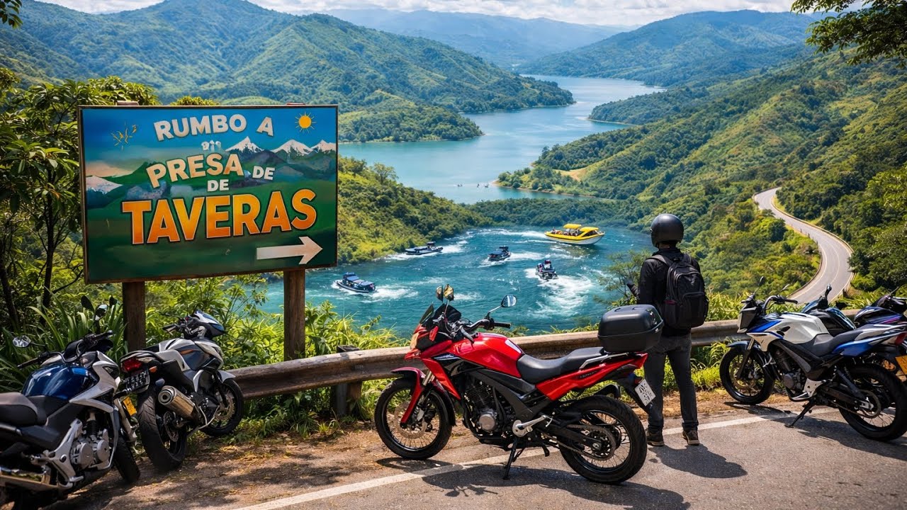 Rumbo a la Presa de Taveras | Un viaje en moto con vistas increíbles a la Presa de Bao 🏍️🌄