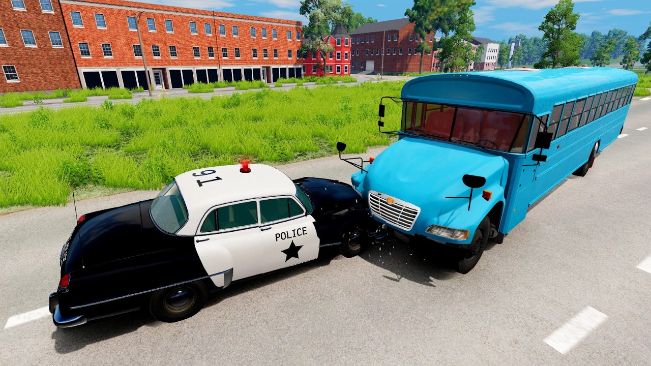 High-Speed Police Chases and Intense Crashes Part 4 - Car Crashes in BeamNG Drive.! 😱🔥| BeamNG Drive