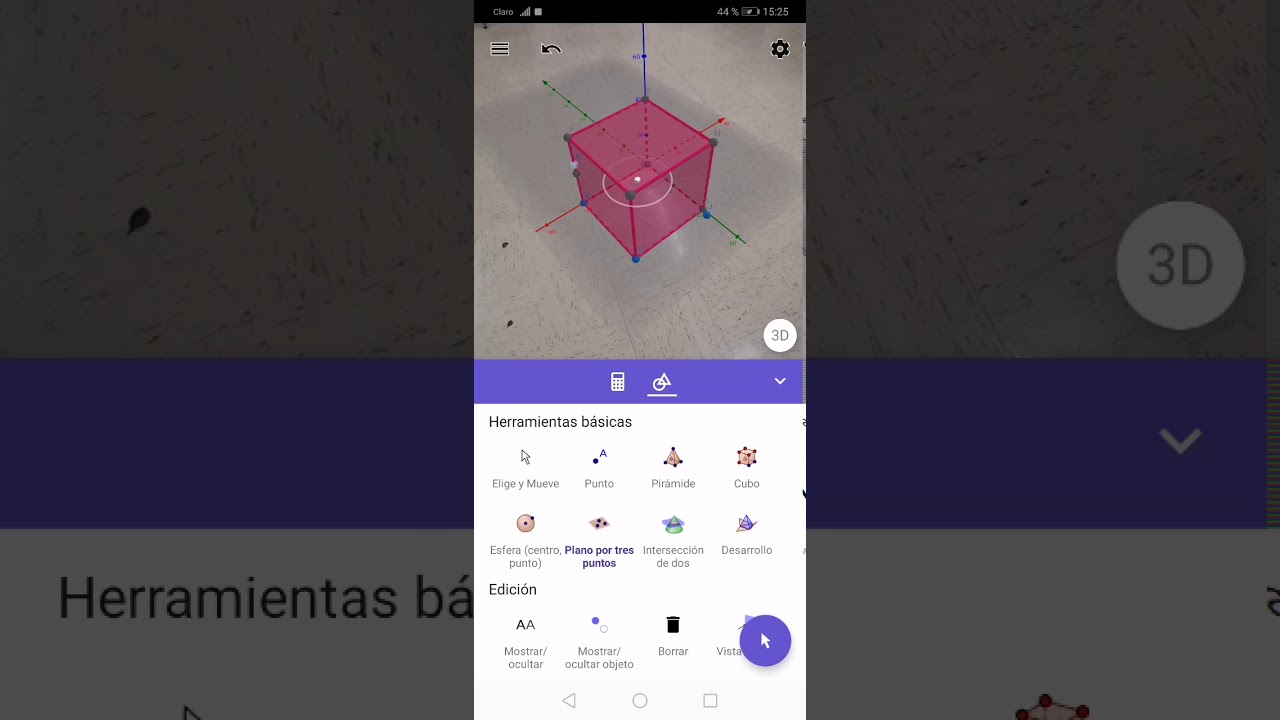 Realidad aumentada con Geogebra