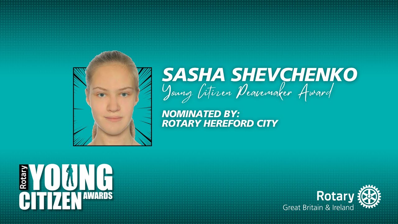 Sasha Shevchenko - Rotary Young Citizen Peacemaker Award 2025