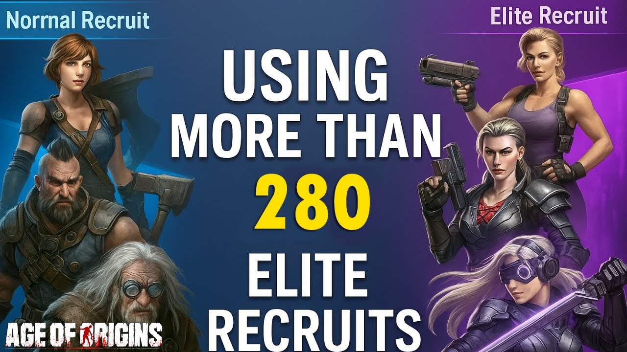 Age of Origins | Opening 280 Elite Recruits – INSANE Results