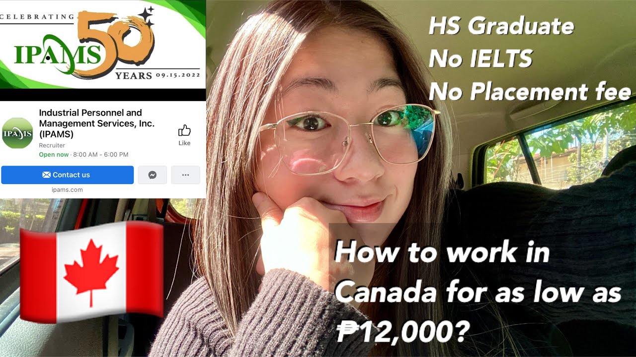 How to work in Canada as Kitchen Crew or Fast Food Supervisor for only ₱12,000?  (IPAMS)