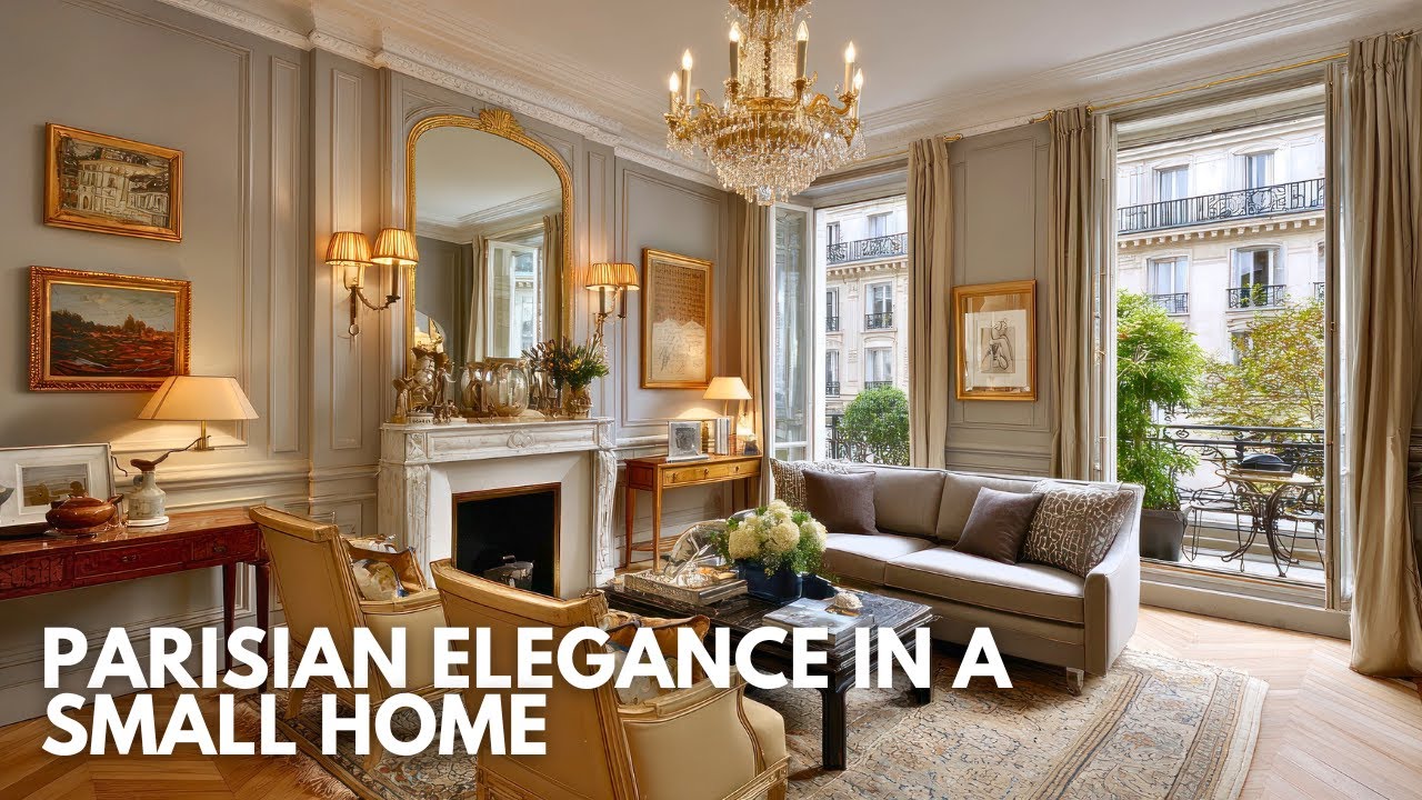 Parisian Elegance in a Small Home | Chic Simplicity with a Luxurious Touch