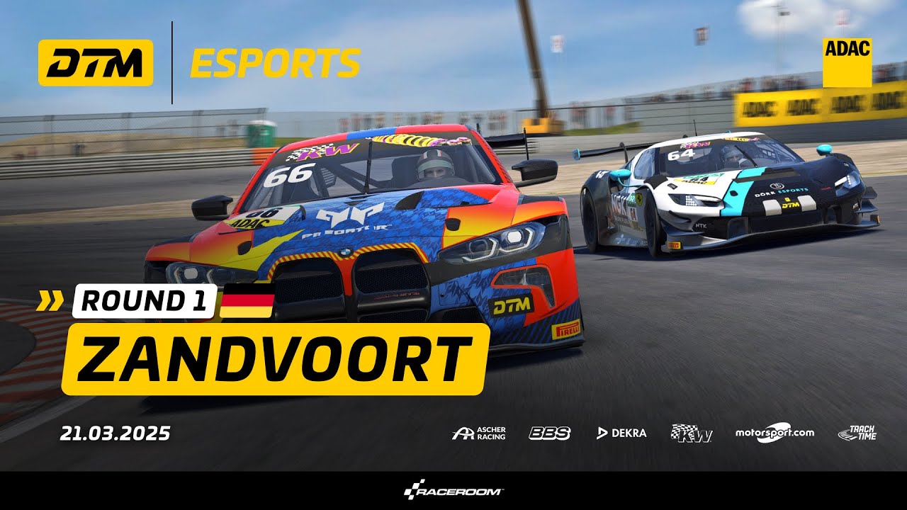 Runde 1 Zandvoort | DTM eSports 2025 | Re-Live | Deutsch