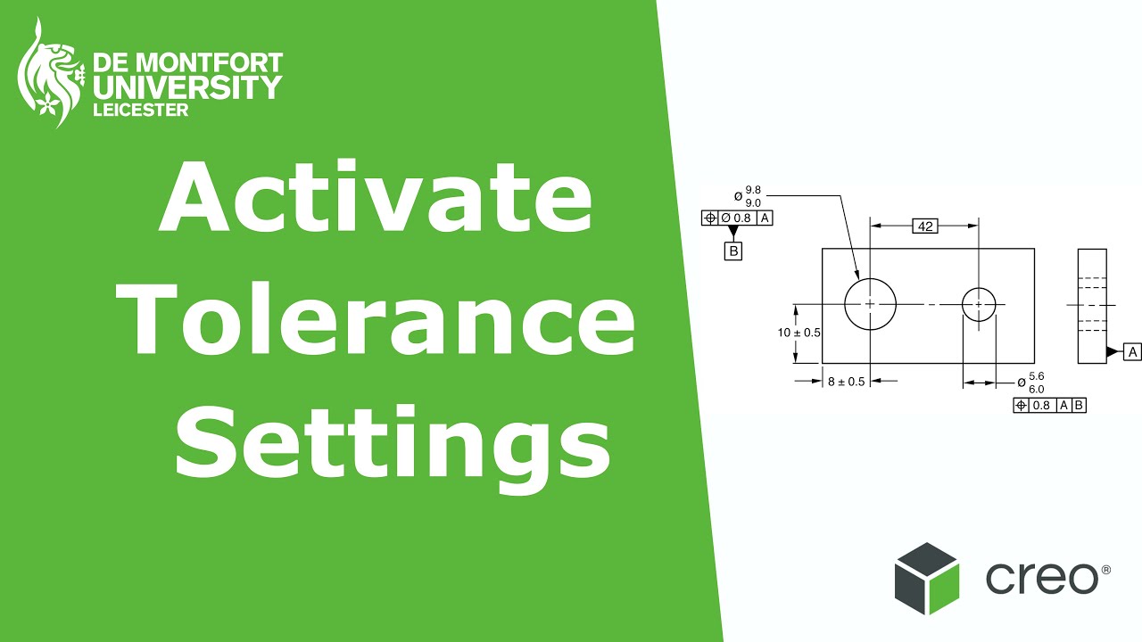 Activate Tolerance Settings - Creo Drafting