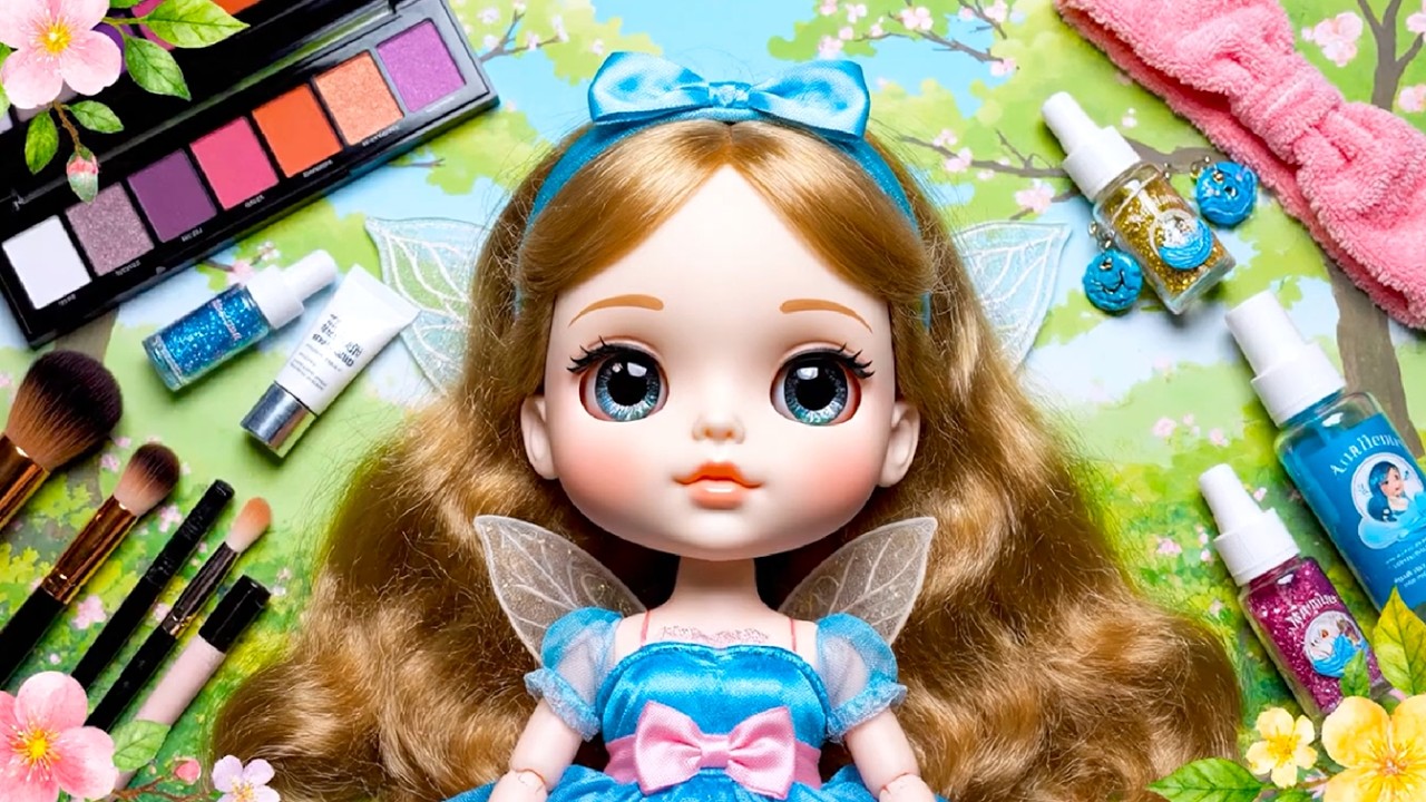 Alice in Wonderland Makeup ASMR 🎩💙 Whispers & Magical Transformation