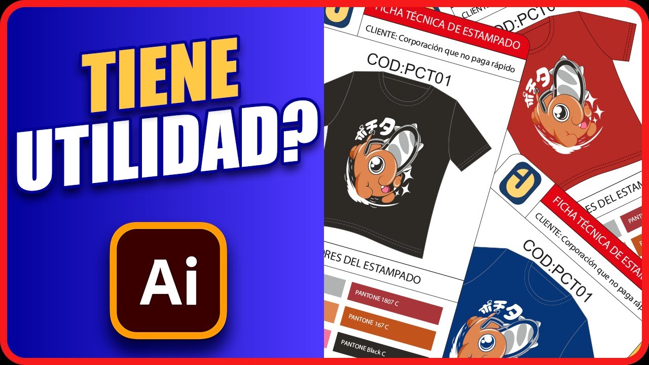 Cómo diseñar una ficha técnica para estampado (serigrafía) en illustrator