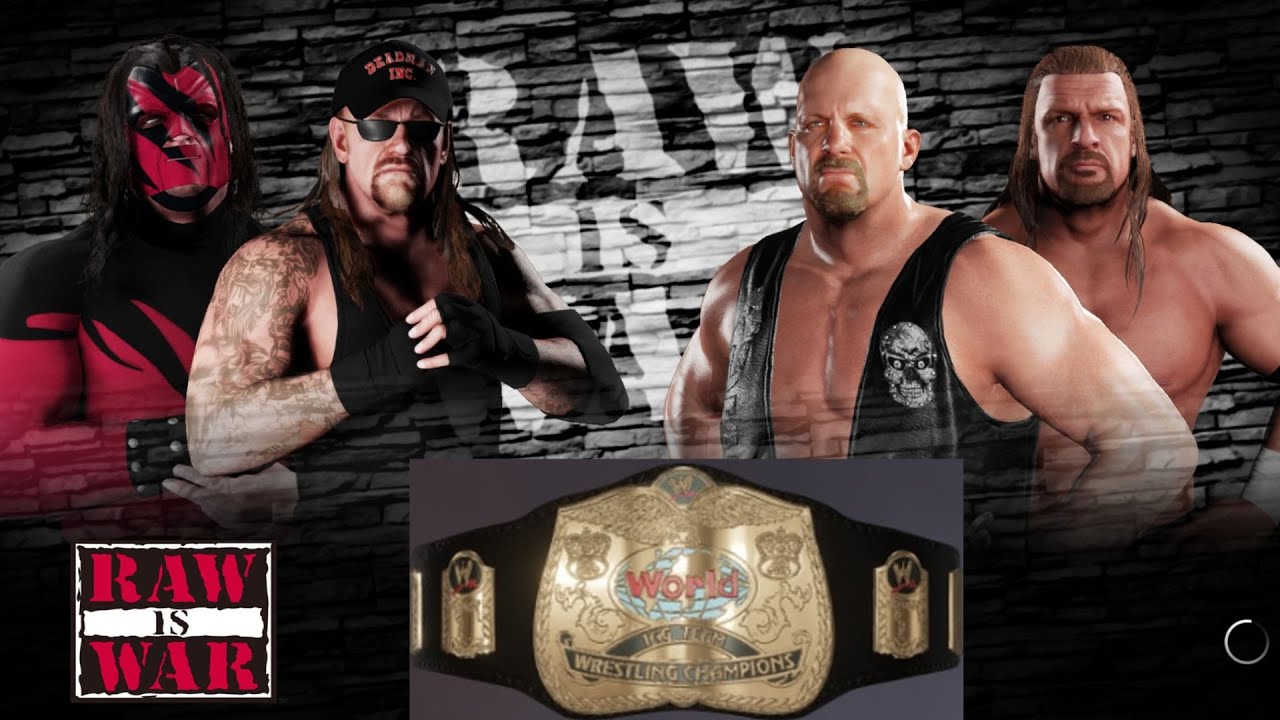 WWE 2K18 Kane & Undertaker vs Stone Cold Steve Austin & Triple H World Tag Team Championship