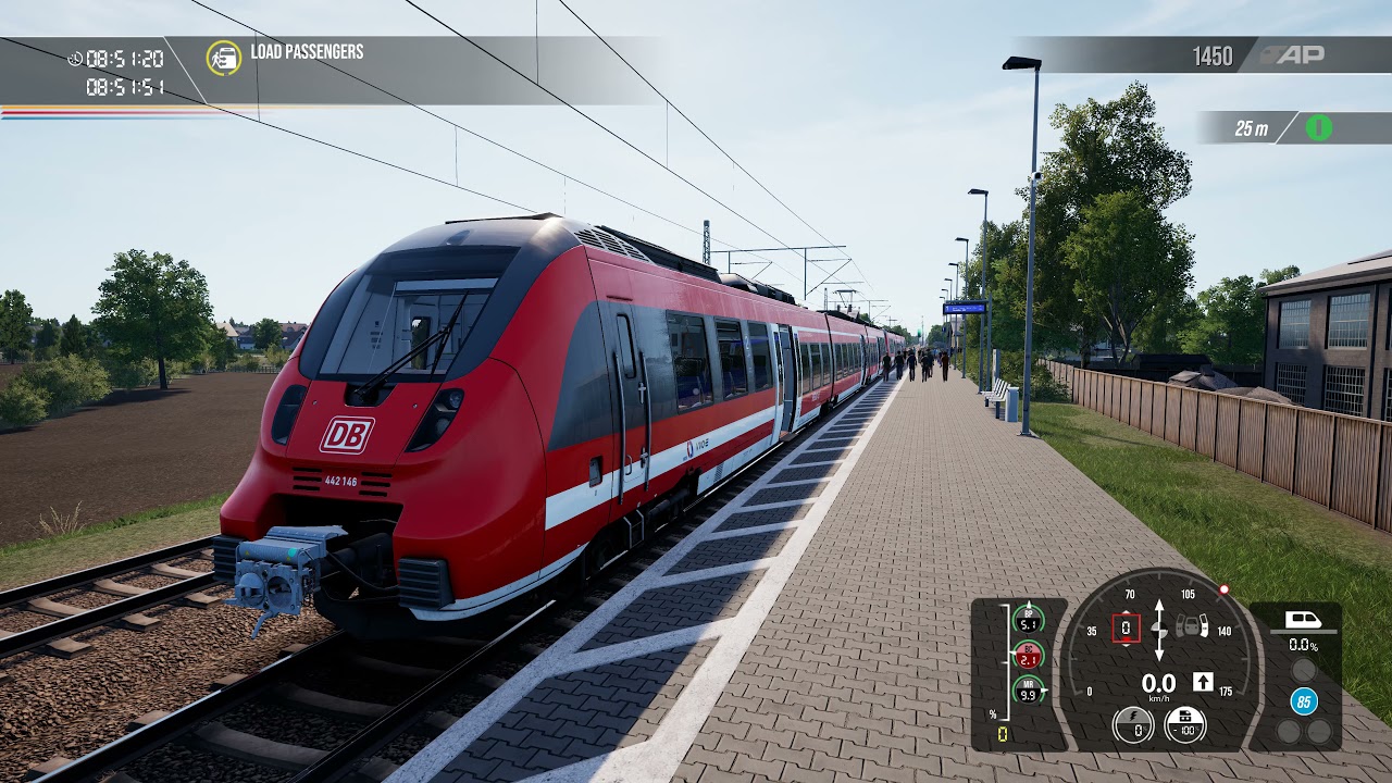 Train Sim World 2: Nahverkehr Dresden. Riesa-Dresden HBF. BR442 Talent 2 DB.