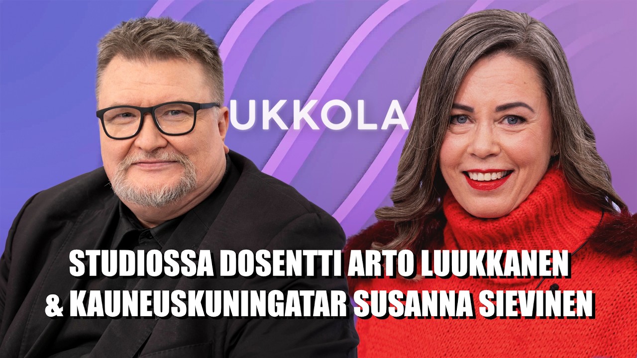 UKKOLA: Vieraana dosentti Arto Luukkanen sekä kauneuskuningatar Susanna Sievinen