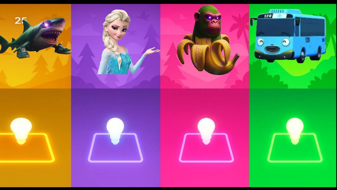 Taralero Tarala 🆚Frozen Elsa 🆚Chimpanzini Bananini 🆚Tayo - Coffin Dance