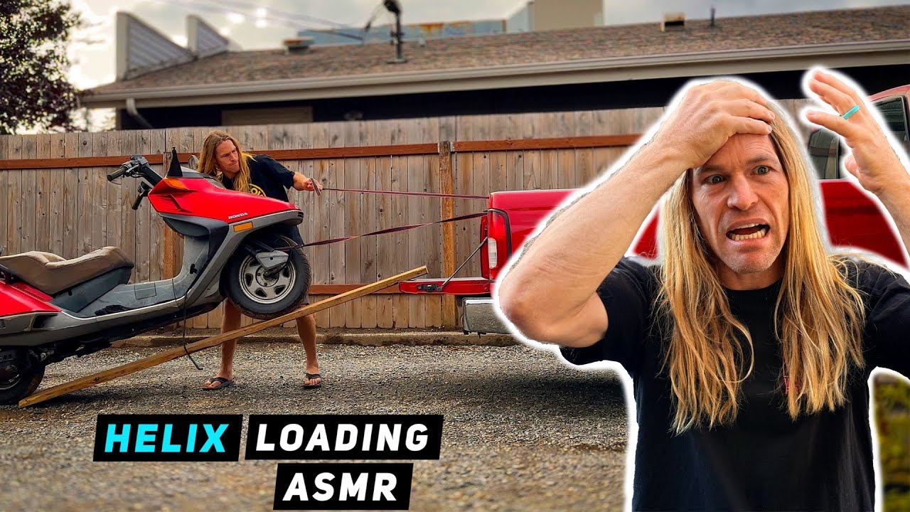 Scooter ASMR – Loading a Honda Helix / Fusion Into Truck! | Mitch's Scooter Stuff