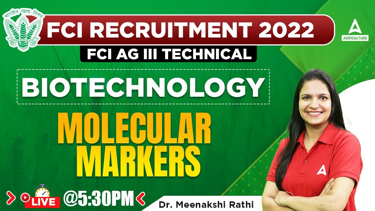 FCI Manager | Biotechnology by Dr. Meenakshi Rathi | FCI Molecular Markers