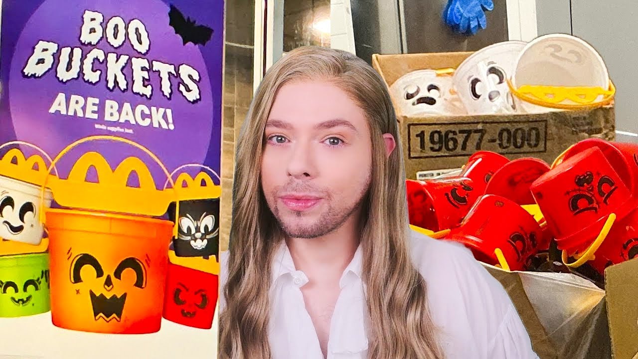 Видеоблог «Охота за ведрами для Хэллоуина из McDonald's 2025»!