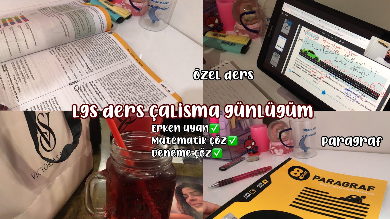 Lgs ders çalışma günlüğüm - Online Lgs Kampı - Lgs Hazırlık 💕