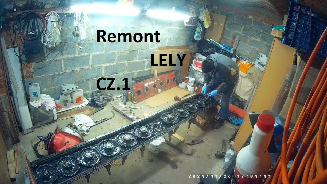Remont Brony Wirowej LELY, cz-1 Rozbieranie, Time Laps #rolnictwo #lely #work