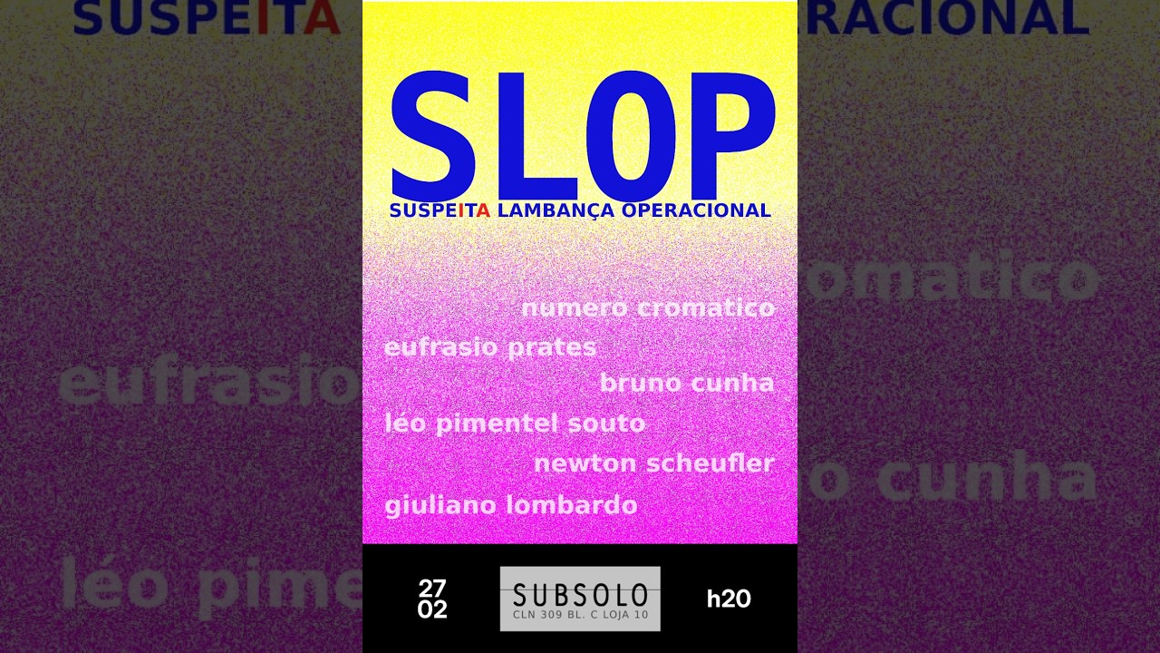 SLOP.ia: parte 2/3 da abertura da exposição na Galeria Subsolo (DF)