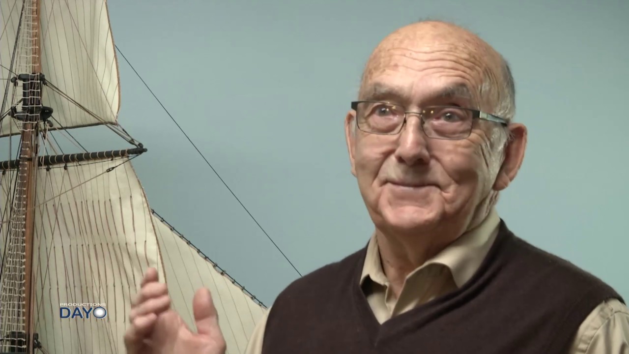 Yvon Haché a mis 3 ans à assembler une maquette de la Frégate française l'Hermione