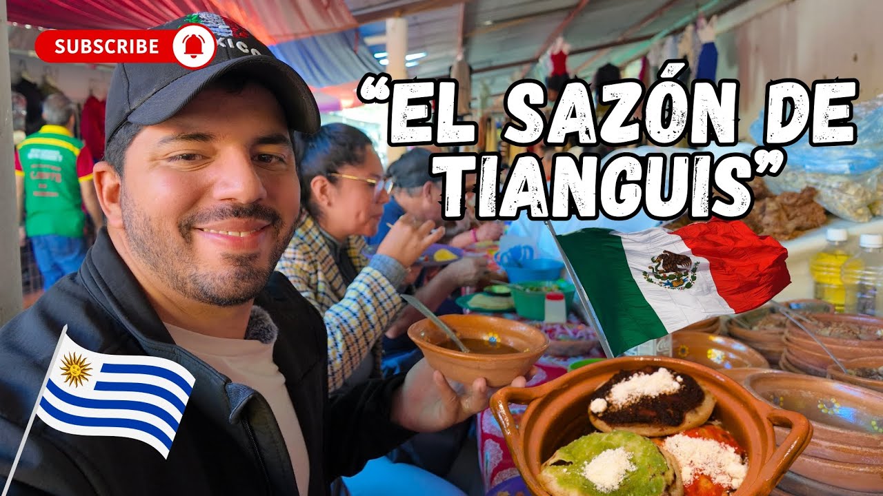 Uruguayo conociendo el pueblo y el tianguis de Teziutlán, increíble su gastronomía #puebla